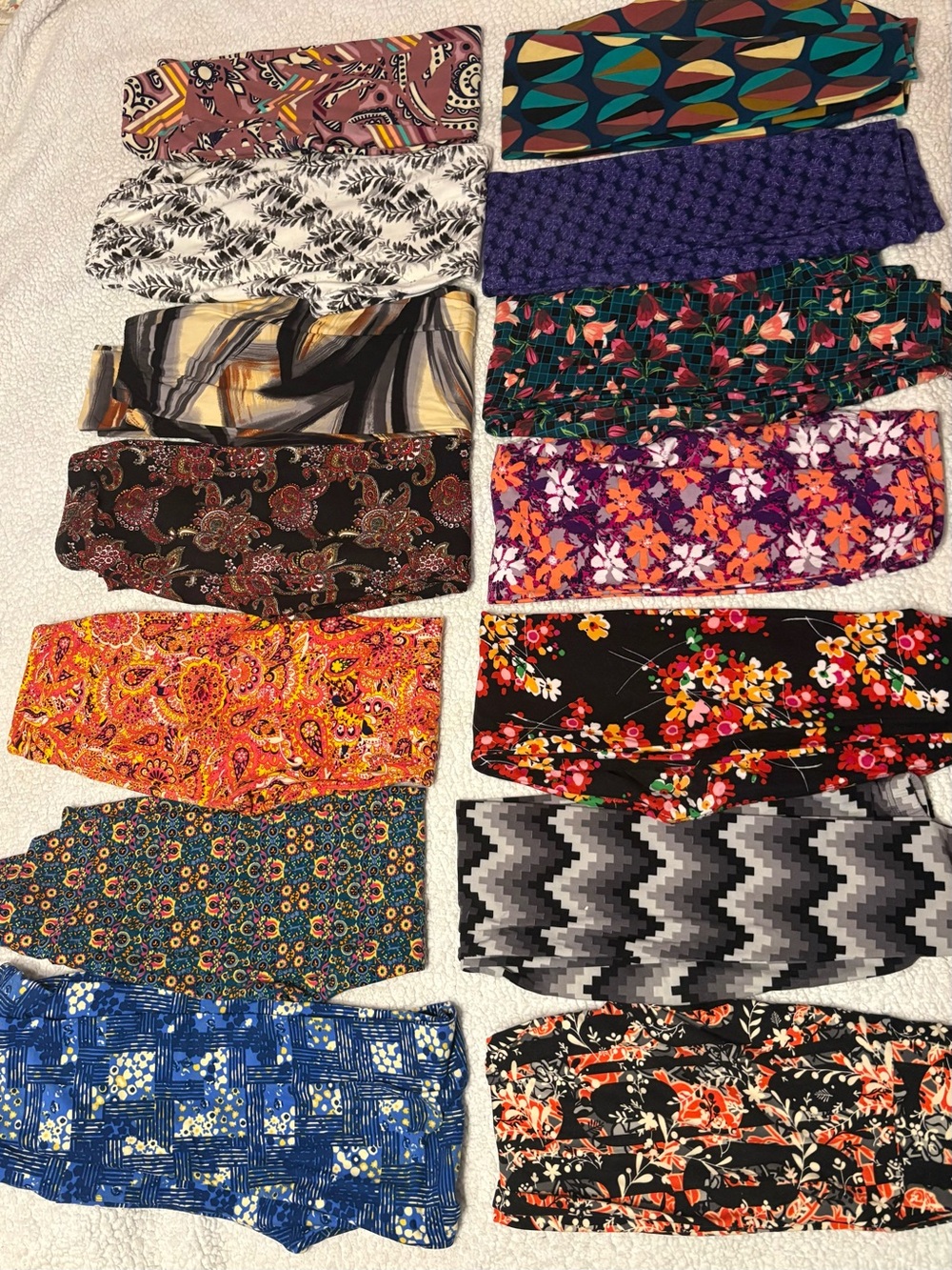 Women's Multicolor Printed Leggings - Assorted Floral & Geometric Prints